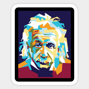 Albert Einstein In WPAP Sticker